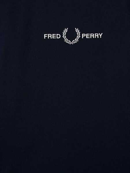 Tricouri Fred Perry Embroidered T-Shirt BLUE Baieti (BM 15743852) 3