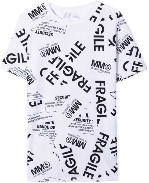 Tricouri MM6 Maison Margiela T-Shirt WHITE Baieti (BM 15743870) 3