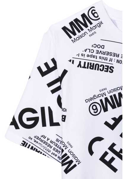 Tricouri MM6 Maison Margiela T-Shirt WHITE Baieti (BM 15743870) 4