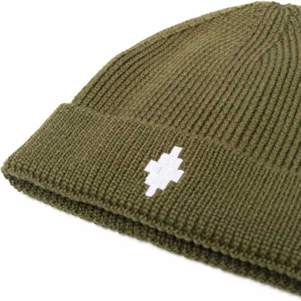 Caciuli Marcelo Burlon Logo Cross Beanie GREEN Baieti (BM 15743918) 2