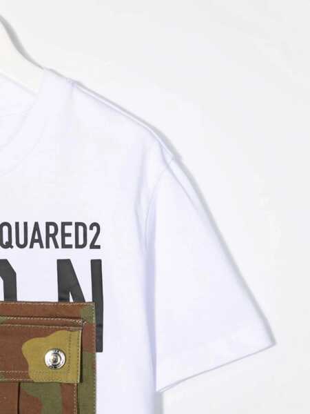 Tricouri DSQUARED2 Relax Icon Maglietta WHITE Baieti (BM 15743978) 3