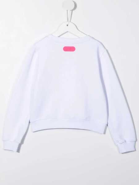 Hanorace GCDS Sweatshirt Cropped Girl WHITE Fete (BM 15743993) 2