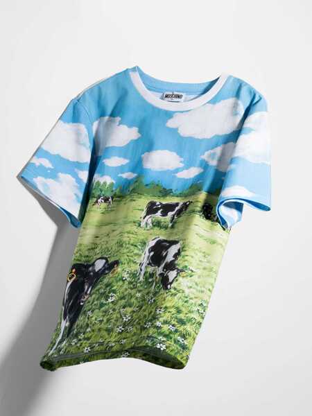 Tricouri Moschino T-Shirt Con Stampa MULTICOLOUR Fete (BM 15744023) 2