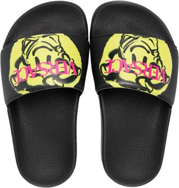 Sandale sport Versace Poolslide Gomma St.medusa Smile BLACK Baieti (BM 15744146) 4