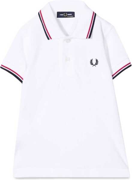 Tricouri Fred Perry My First Fred Perry Shirt WHITE Baieti (BM 15744152) 2