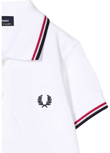 Tricouri Fred Perry My First Fred Perry Shirt WHITE Baieti (BM 15744152) 3