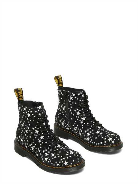 Ghete Dr. Martens Lace Boots 1460 Star Print BLACK Baieti (BM 15744206) 2