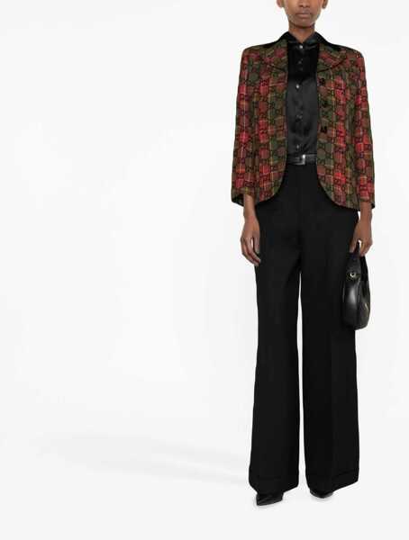 Pantaloni casual Gucci Wool Pants BLACK Femei (BM 15744281) 2