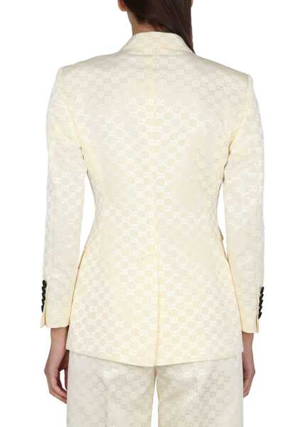 Sacouri office Gucci Cotton Jacket Gg BEIGE Femei (BM 15744284) 3