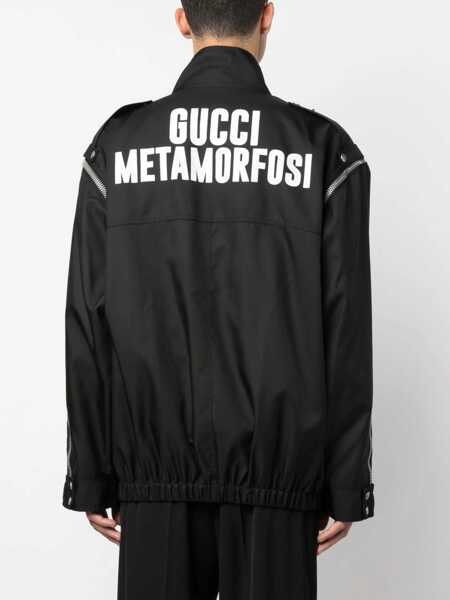 Jachete Gucci Gucci Metamorphosis Jacket BLACK Barbati (BM 15744293) 4
