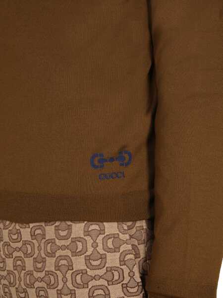 Pulovere casual Gucci Wool Jersey. MILITARY GREEN Barbati (BM 15744305) 4