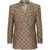 Gucci Maxi Clamp Pattern Cotton Jacket BROWN
