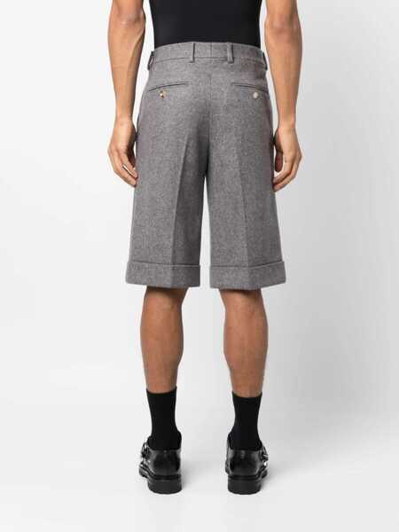 Pantaloni scurti Gucci Melange Cloth Shorts GREY Barbati (BM 15744329) 4