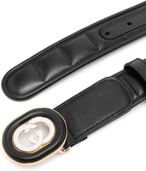 Curele Gucci Gg Cross Buckle Belt BLACK Femei (BM 15744368) 2