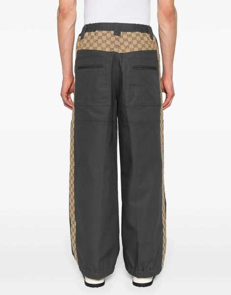 Pantaloni casual Gucci Cotton Fabric Pants With Gg Inserts MULTICOLOUR Barbati (BM 15744401) 4