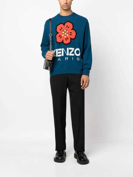 Bluze de trening Kenzo Jersey With Embroidery Boke Flower BLUE Barbati (BM 15744425) 2