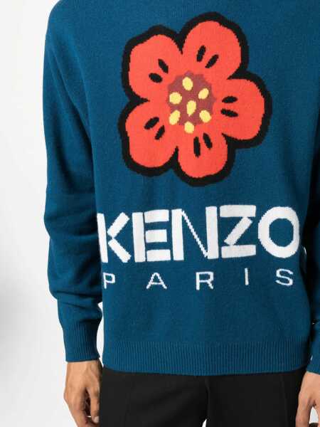 Bluze de trening Kenzo Jersey With Embroidery Boke Flower BLUE Barbati (BM 15744425) 5