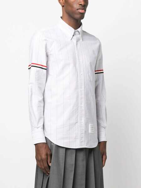 Camasi casual Thom Browne Straight Fit Shirt GREY Barbati (BM 15744464) 3