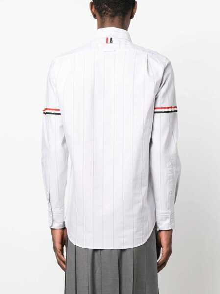 Camasi casual Thom Browne Straight Fit Shirt GREY Barbati (BM 15744464) 4