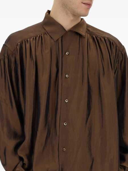 Camasi casual AE Oversize Shirt BROWN Barbati (BM 15744707) 4