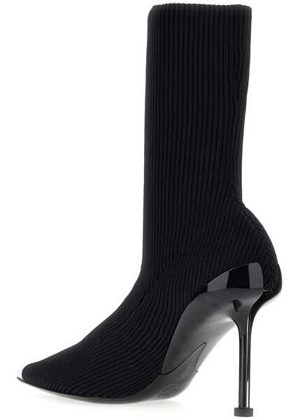 Cizme scurte Alexander McQueen Boot Slash BLACK Femei (BM 15744794) 3