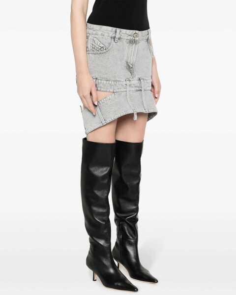 Fuste casual THE ATTICO Denim Skirt GREY Femei (BM 15744956) 3