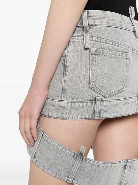 Fuste casual THE ATTICO Denim Skirt GREY Femei (BM 15744956) 5
