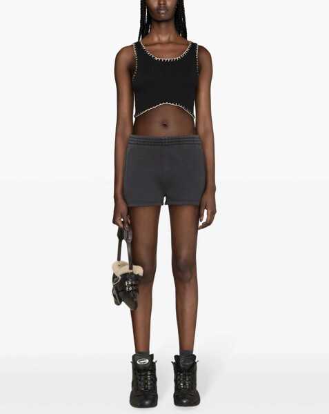 Pantaloni scurti Alexander Wang Shorts With Logo CHARCOAL Femei (BM 15744962) 2