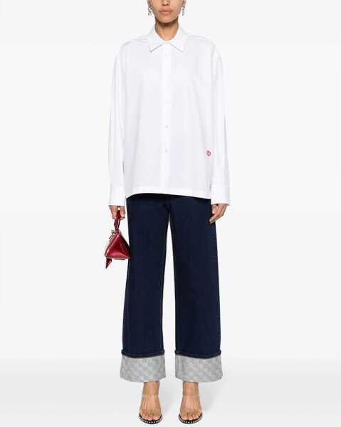 Camasi office Alexander Wang Shirt With Logo WHITE Femei (BM 15745031) 2