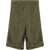 MSGM Cupro Bermuda Shorts GREEN