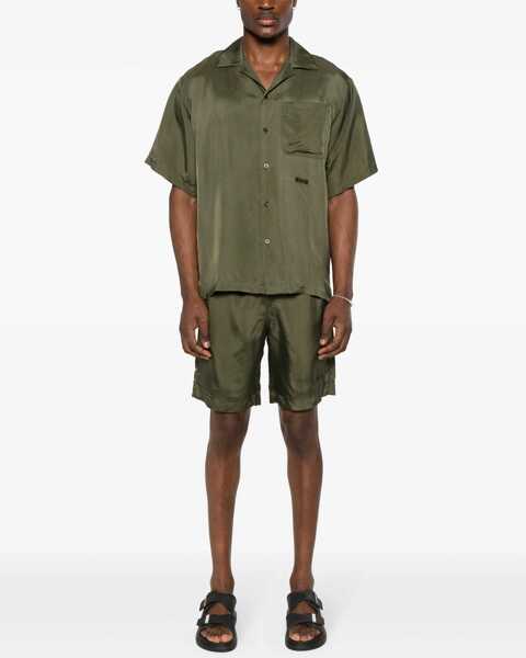 Camasi casual MSGM Shirt With Logo GREEN Barbati (BM 15745394) 2