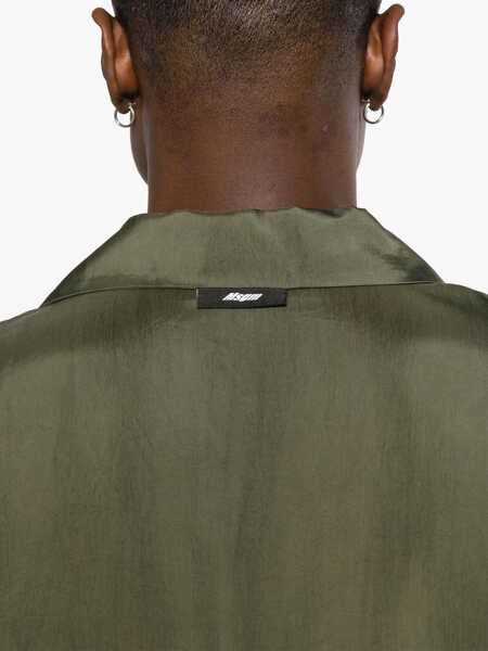 Camasi casual MSGM Shirt With Logo GREEN Barbati (BM 15745394) 5