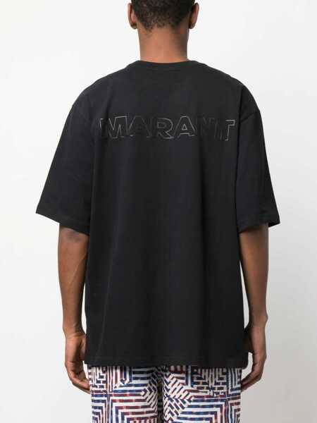 Tricouri Isabel Marant Guizy T-Shirt BLACK Barbati (BM 15745460) 4