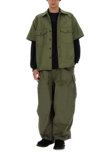 Camasi casual NEEDLES Cotton Shirt GREEN Barbati (BM 15745556) 2