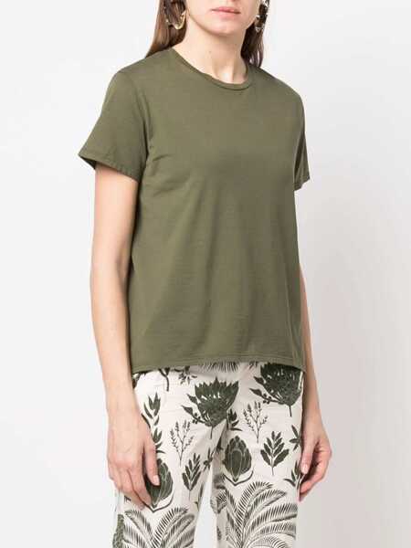 Tricouri Aspesi Cotton T-Shirt MILITARY GREEN Femei (BM 15745640) 3