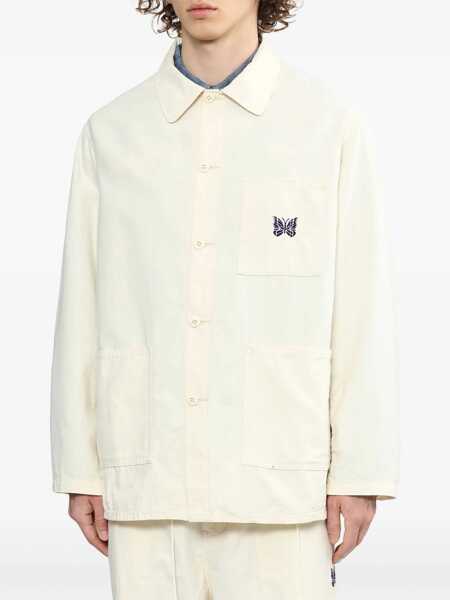 Camasi casual NEEDLES Cotton Shirt WHITE Barbati (BM 15745679) 3