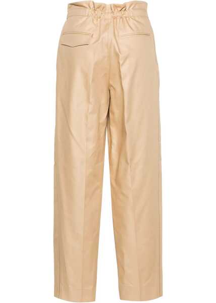 Pantaloni casual Victoria Beckham Pants Gathered Waist BEIGE Femei (BM 15745688) 2