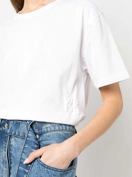 Tricouri Alexander Wang Essential T-Shirt WHITE Femei (BM 15745694) 5