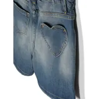 Pantaloni scurti pentru Fete - Pantaloni scurti Golden Goose Journey/ Girls Elasticated Waist Short/ Medium Stone Washed Denim/ Heart Pocket DENIM Fete (BM 15745784) - B-mall.ro