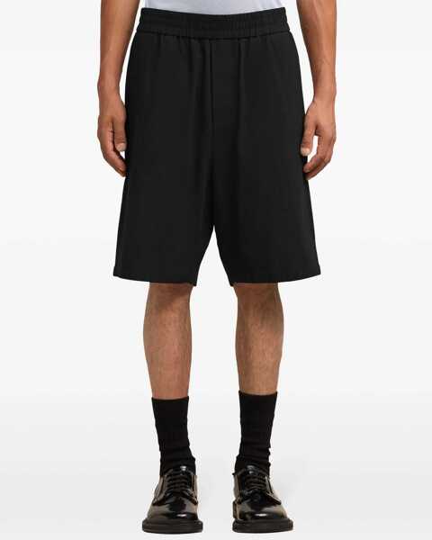 Pantaloni scurti AMI Paris Bermuda With Elastic BLACK Barbati (BM 15745901) 5