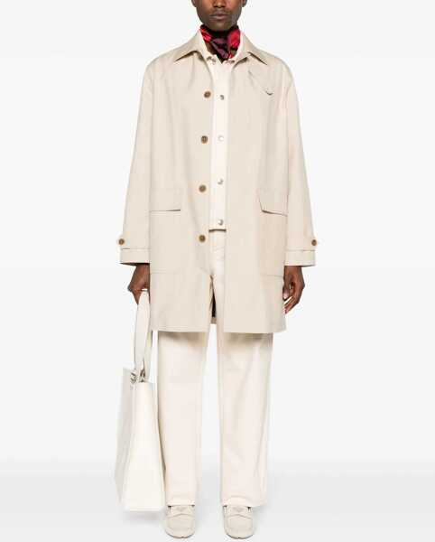 Pantaloni casual MAISON KITSUN Workwear Pants IVORY Barbati (BM 15746012) 2