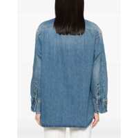Topuri Victoria Beckham Dama - Bluze Victoria Beckham Overszie Fit Shirt DENIM Femei (BM 15746036) - B-mall.ro