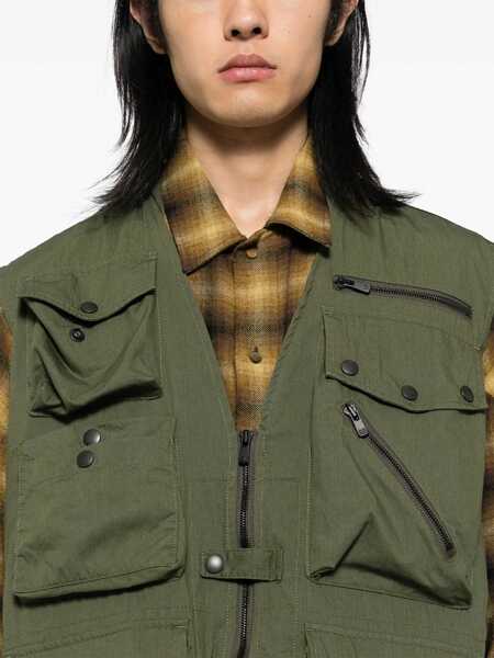 Veste casual NEEDLES Vest With Pockets GREEN Barbati (BM 15746069) 5