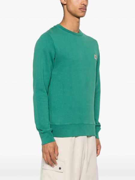 Bluze de trening MAISON KITSUN Fox Head Sweatshirt GREEN Barbati (BM 15746255) 3