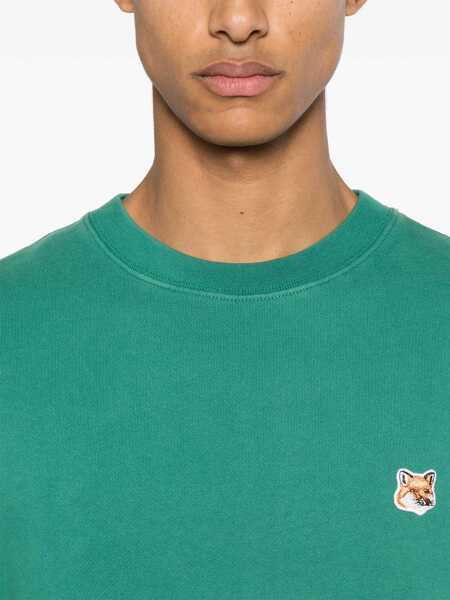Bluze de trening MAISON KITSUN Fox Head Sweatshirt GREEN Barbati (BM 15746255) 5