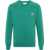 MAISON KITSUN&Eacute; "Fox Head" Sweatshirt GREEN
