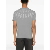Tricouri Neil Barrett pentru Barbati - Tricouri Neil Barrett Fairisle Thunderbolt T-Shirt GREY Barbati (BM 15746312) - B-mall.ro