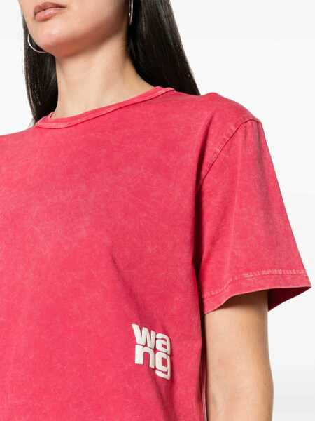Tricouri Alexander Wang T-Shirt With Logo PINK Femei (BM 15746342) 5