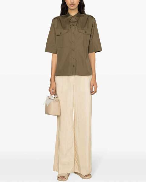 Camasi casual Aspesi Cotton Shirt MILITARY GREEN Femei (BM 15746363) 2