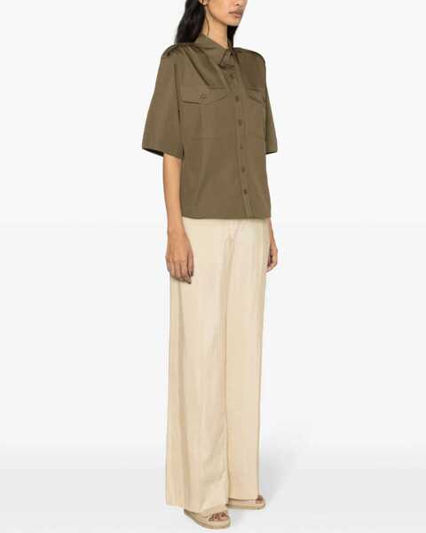 Camasi casual Aspesi Cotton Shirt MILITARY GREEN Femei (BM 15746363) 3